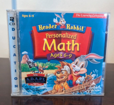Reader Rabbit Personalized Math Ages 6-9 Award Winning The Learning Company