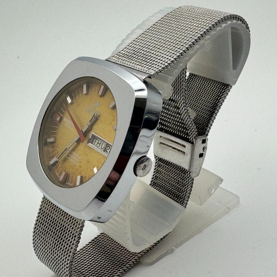 Reloj Automático De Colección Delma Suizo Cuerda Automática Berilio Hombres 25 Joyas 100m Zafiro Foto 4 de 4