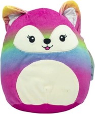 Squishmallows Xenia The Rainbow Fox Squishy Soft 5in Colorful Crew Plush