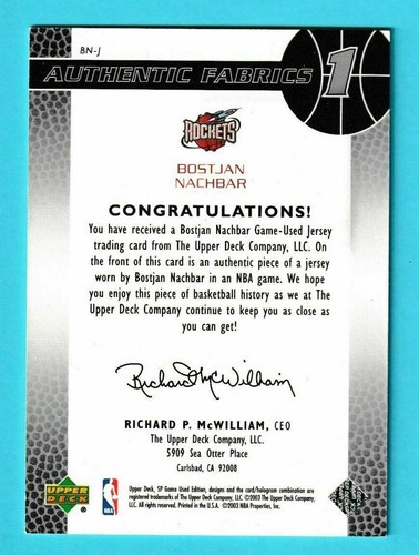 2003-04 SP Game Used Edition w/ RC /999 Jersey - Pick One - Fill Your Set - Picture 162 of 198