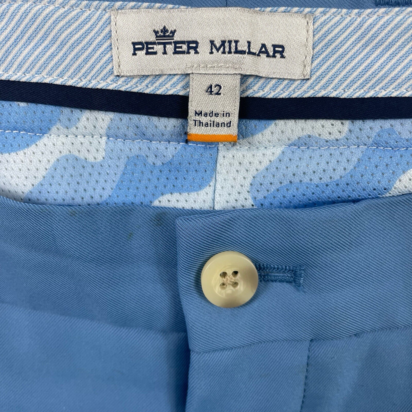 Peter Millar Light Blue Current Performance Mens … - image 5