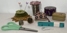 2 Finger Pin Cushions 2 Vintage Cushions Sewing Notions Handmade Set 173