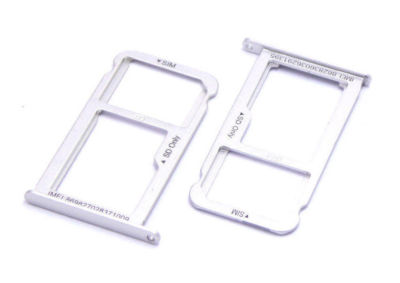 Huawei P10 Sim Karten Karte Adapter Micro SD Halter Schlitten Card Tray Silver