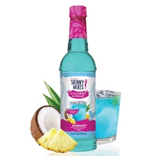 Sugar Free Syrup, Mermaid Flavor, Fruit Flavored Water Enhancer, Drink Mix for I
