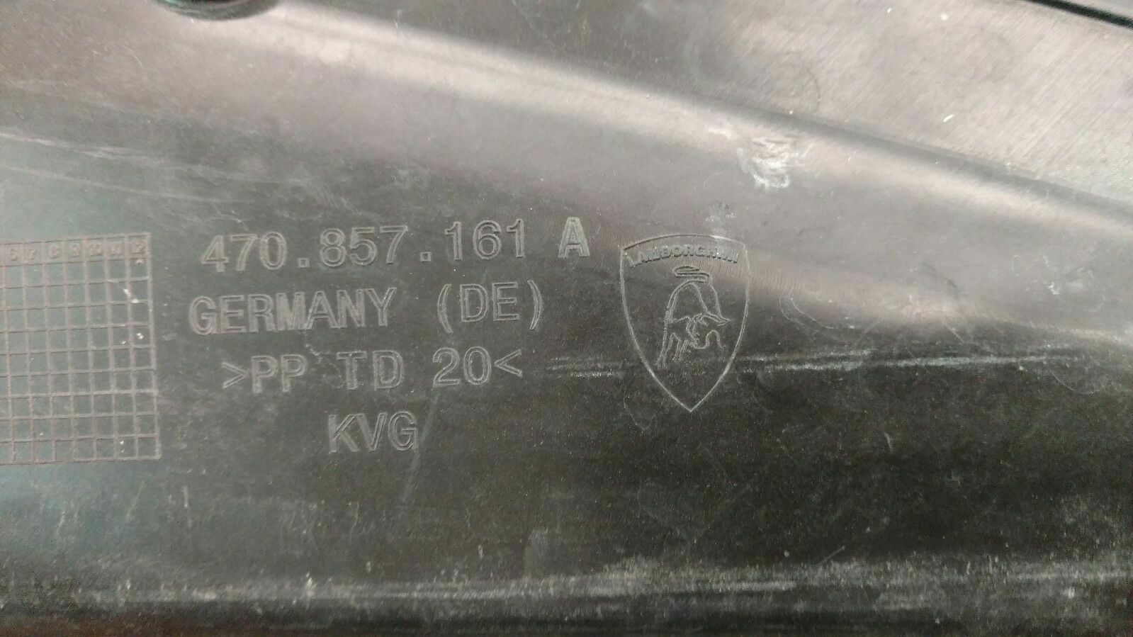 LAMBORGHINI AVENTADOR LP-700 FRONT CENTER TRUNK INNER COVER OEM 470857161A