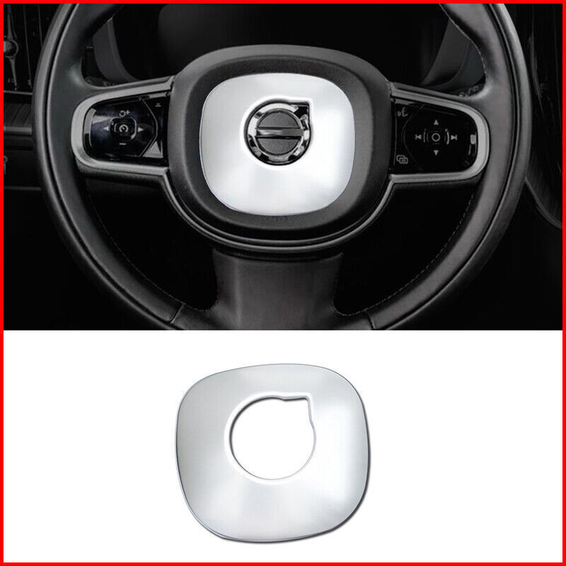 Steel Accessories Interior Steering Wheel Cover Trim Frame  for Volvo XC60 2018