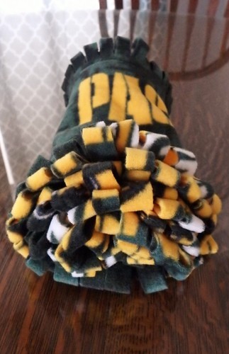 Green Bay Packers Vliesschal ~ lustige Fransen ~ handgefertigt ~ 60 Zoll - Bild 3 von 3