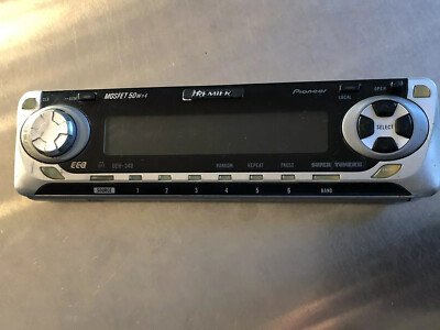PIONEER DEH-340 CAR STEREO FACEPLATE PIONEER DEH-340 FACEPLATE ONLY OEM 