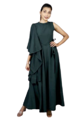 strapless open back dress Zapaka Women Dark Green Long Prom Dress Hot Mermaid Spaghetti Straps Formal Dress with Open Back, Dark Green / US10 main image 0