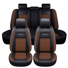 For Toyota Car Seat Cover Full Set Deluxe Leather 5-seats Front Rear Protector For Toyota Car Seat Cover Full Set Deluxe Leather 5-seats Front Rear Protector