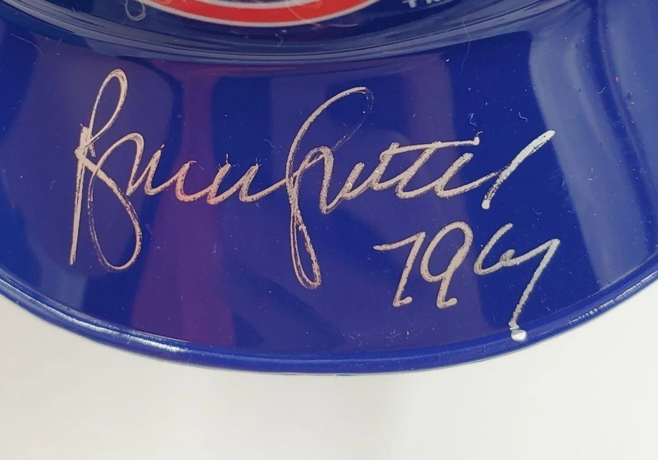 Bruce Sutter Signed Mini Helmet 79 CY Inscription Chicago Cubs JSA COA - Image 2 of 4