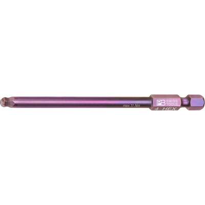 PB Swiss Tools PB E6L.212/4 PrecisionBit, 1/4'' Bits, E6, Hex with Ball End, Long
