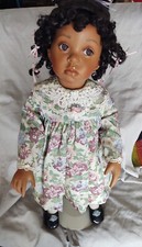 Die Künstlerpuppe „Flossie“, von Donna RuBert, aus 1995, Papiere