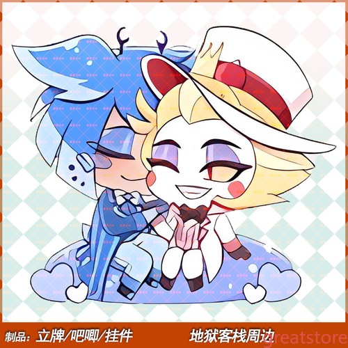 Hazbin Hotel Alastor Acrílico Soporte Figura Escritorio Cosplay Anime Colección Juguete - Imagen 11 de 13