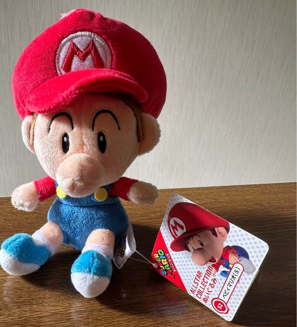 Japan GAME SUPER MARIO Baby Mario plush doll high quality Healing items premium
