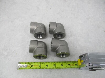 LOT OF 4 ANVIL A/SA182F304 3/4'' FNPT, 304SS ELBOW, V0891