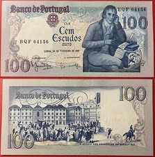 Portugal 1981 100 Escudos Manuel M. B. du Bocage P-178b Sig 1 GEM UNC US-Seller