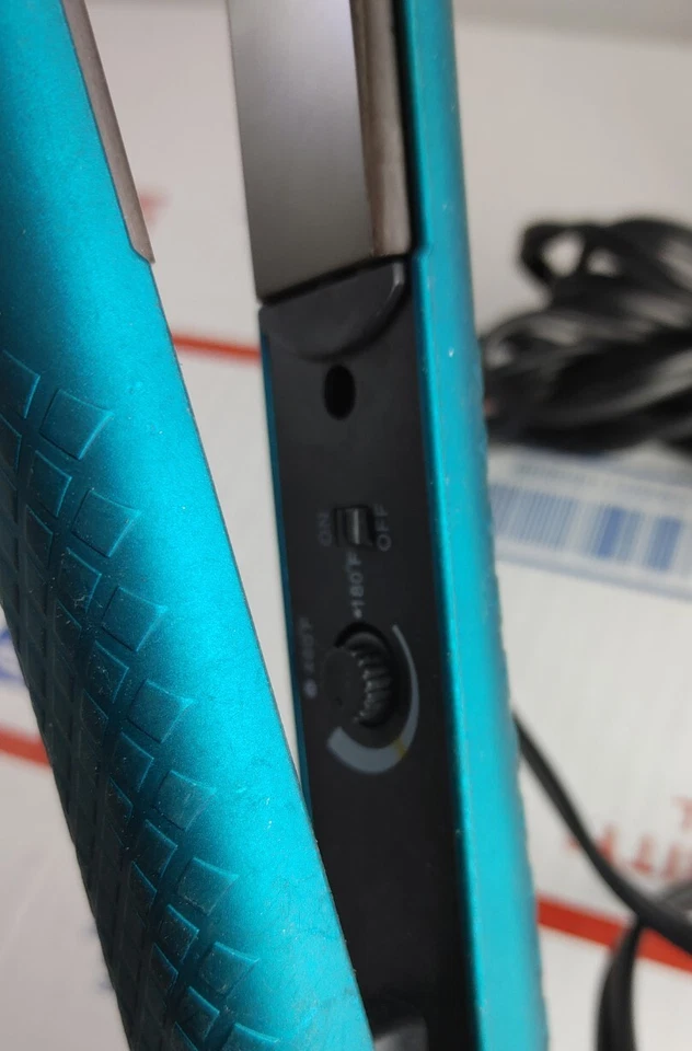 Plancha alisadora de pelo Herstyler Silk Touch verde azulado 1 pulgada plancha caliente Foto 3 de 4