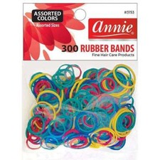 Annie 3153 Rubber Bands Asst Size 300Ct Asst Color
