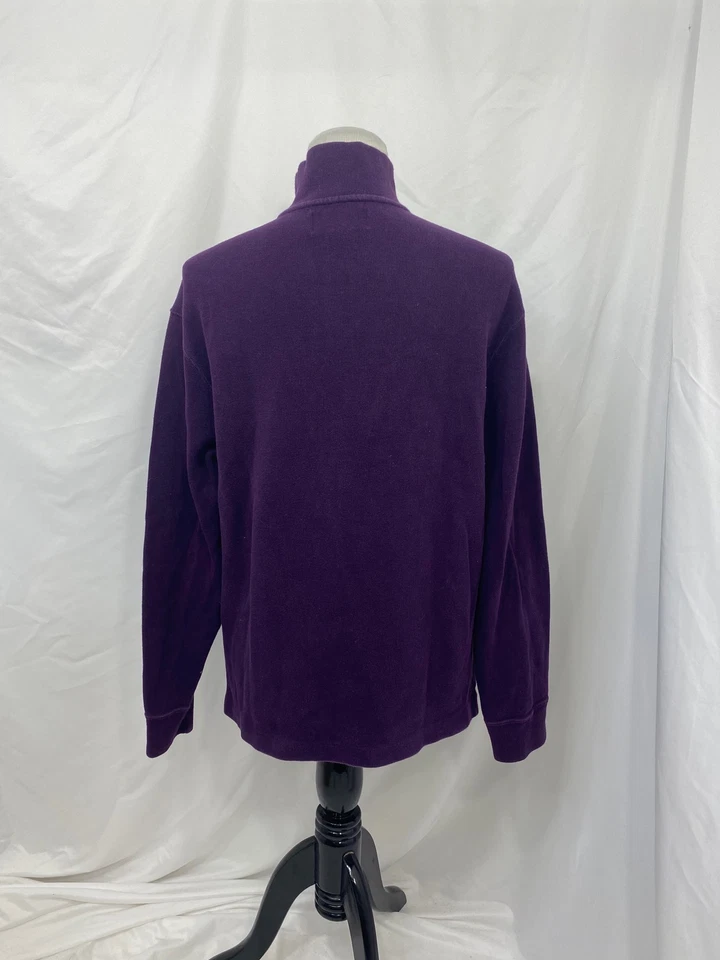 Sudadera Para Mujer Pequeña Polo Ralph Lauren Púrpura Manga Larga Atlética Foto 3 de 4