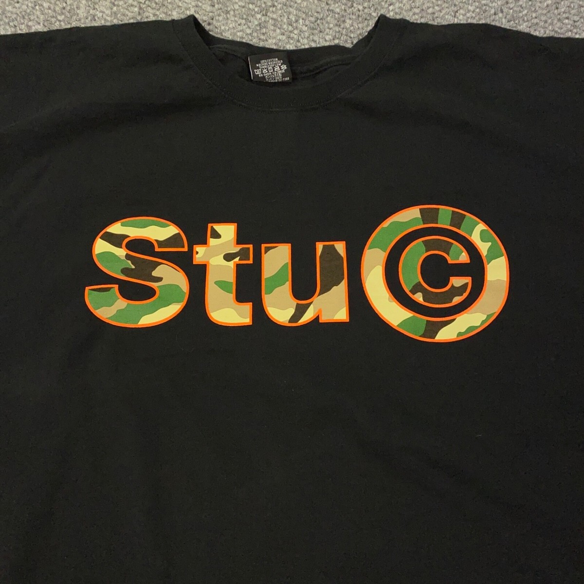 ★23SS 最新作★STUSSY STU C. CAMO TEE Stussy Stu C Camo Tee Mens XXL Black Short Sleeve | eBay
