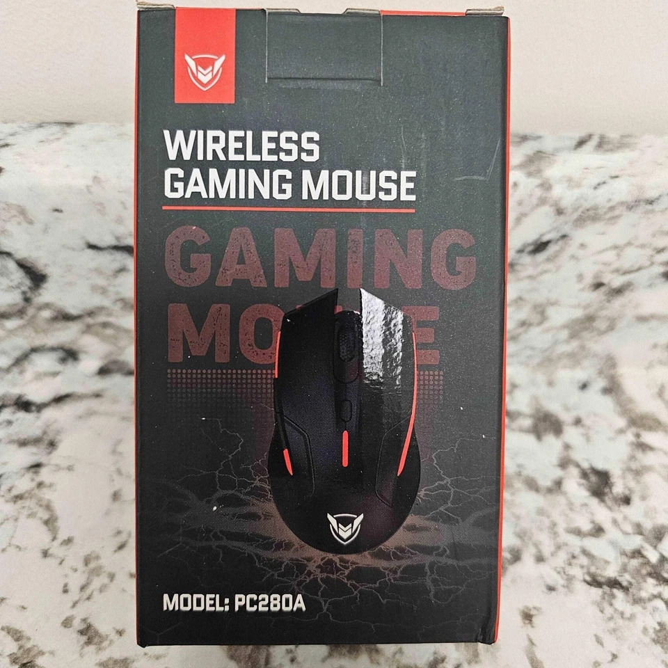 PC280 Gaming Mouse - Wireless RGB Backlight, 6 Programmable Buttons, 10000 DPI, - Image 3 of 4