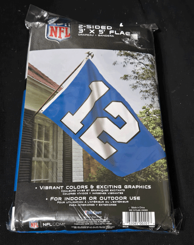Wincraft Seattle Seahawks 12th Man Flag 3'x5' Polyester 2-Sided NFL Football