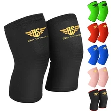 Elastic Knee Sleeve Support Brace for Joint Pain Injury Sprain Knee Cap Compress