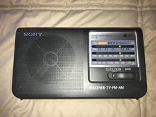 Sony ICF-36 Portable Radio Weather -TV-FM-AM Vintage NICE