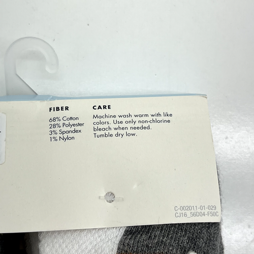 Cat & Jack White 6 Pack Crew Socks Boys Size 4-5T NEW - Picture 4 of 5
