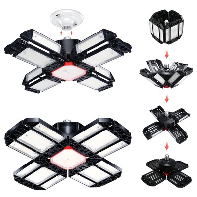 Garage Lights Ceiling Led 2 Pack Plug in Shop Lights,180W 18000 LM 6500K Gara...