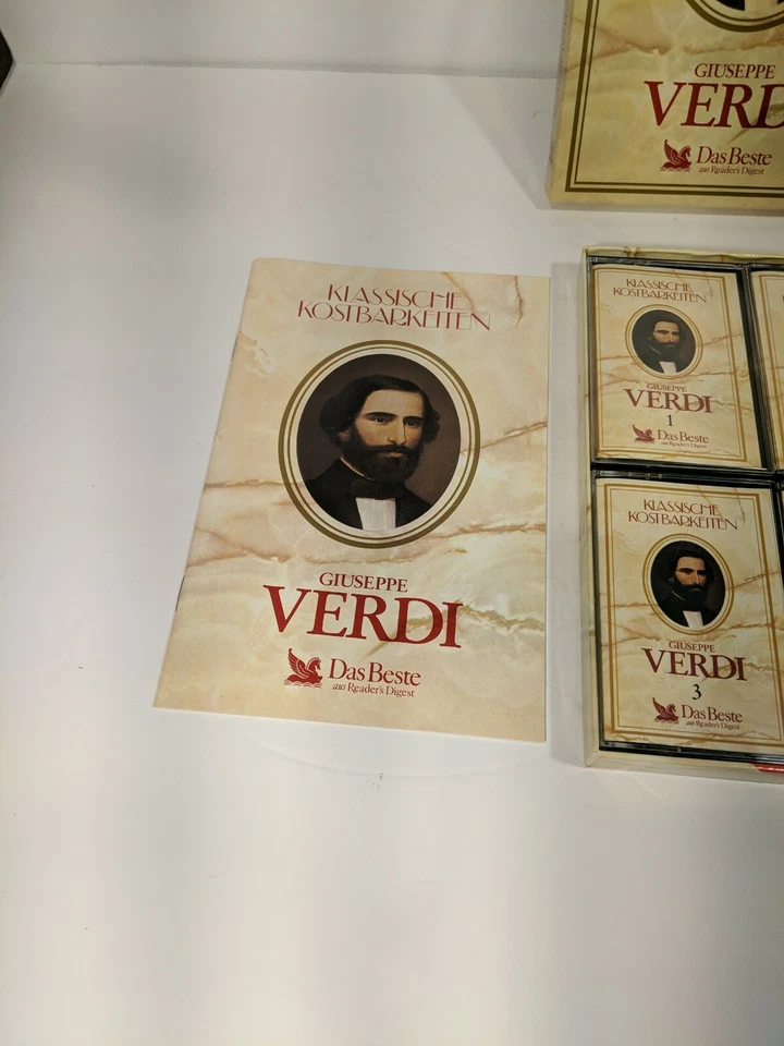 Giuseppe Verdi Reader's Digest 4 CASSETTE TAPE Box Set New - Image 2 of 4