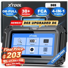 XTOOL D6S Car OBD2 Scanner Code Reader Full S...