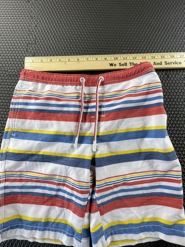 Johnnie O Swim Trunks Boys Youth 12 Striped Mesh Lined Pockets - Picture 5 of 11