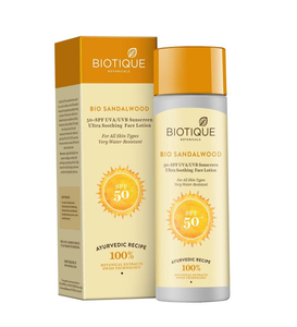 sunscreen lotion biotique