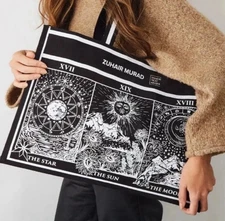 NWT ZUHAIR MURAD  Designer Canvas Tote Bag