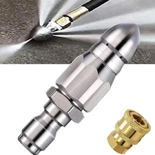Pressure Washer Nozzle, Powerful Pipe Cleaning And Unclogging Nozzle