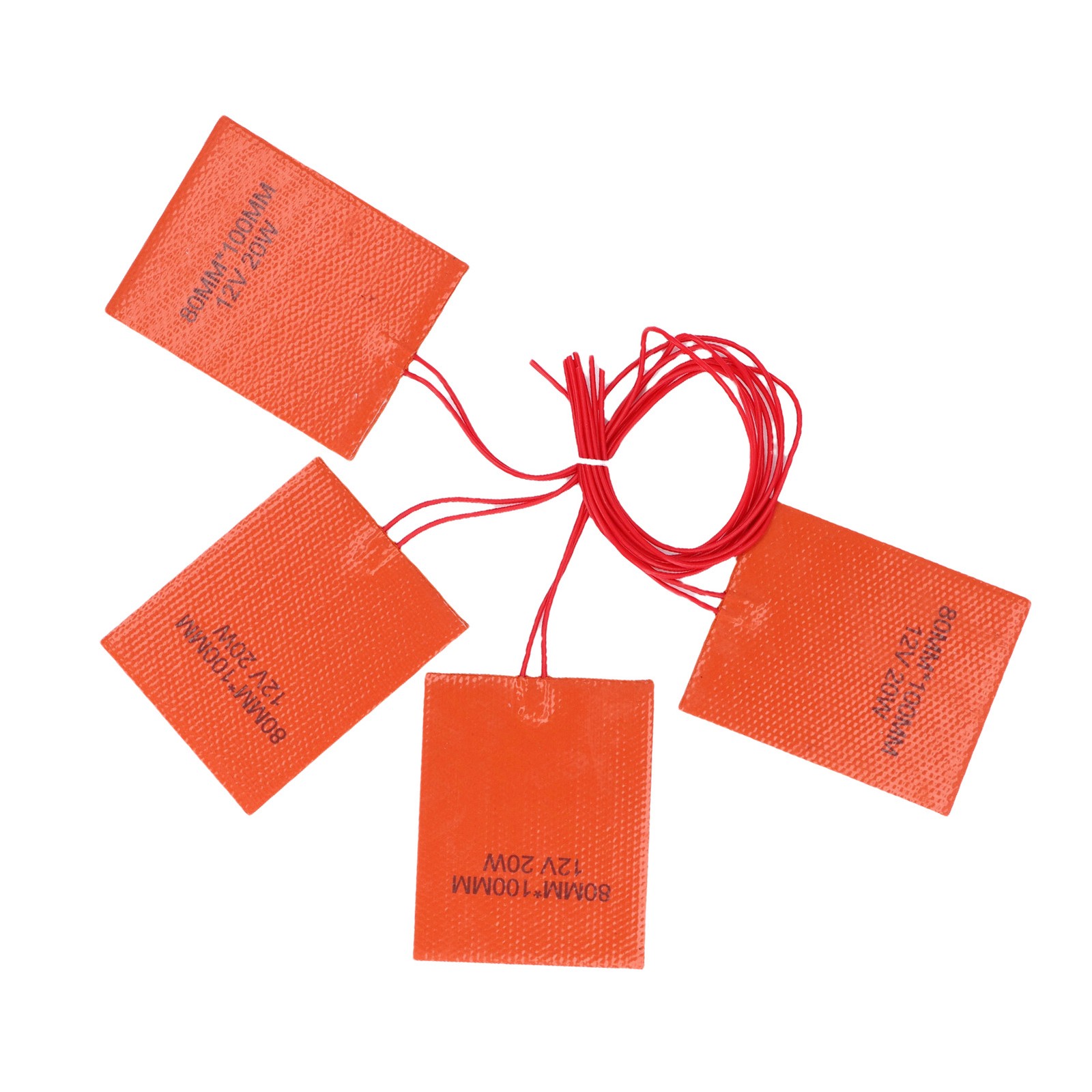 4 Pcs Silicone Rubber Heating Pad Effective Rapid Heat Transfer For Industrial