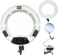 480 LED Ring Light 18in Bi Color Dimmable Camera Video Makeup