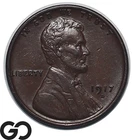 1917-D Lincoln Cent Wheat Penny, Choice AU++, Better Date Denver Mint