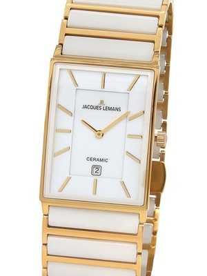 Jacques Lemans 1-1593F York Ceramic Mens Watch 32mm 5 ATM