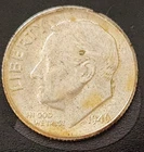 1946-P Roosevelt Dime 90% Silver 10c US Coin Phila. Mint Circulated Low Shipping