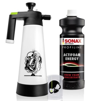 Nuke Guys Foamer 2 Liter + SONAX Profiline ActiFoam Energy 1L + Messbecher Auto