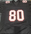 Autographed/Signed Andre Rison Atlanta Black Football Jersey Beckett