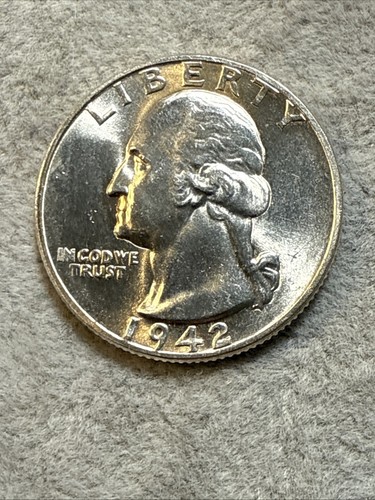 1942 Washington Quarter MS BU UNC High Grade Nice Coin See Pics 6945 - Bild 5 von 12