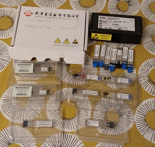 SFP module selection, various.    [DS]