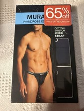 Clearance Size XL Men's Murano 100 Breathable Cotton Jock 3 Pack Multicolor