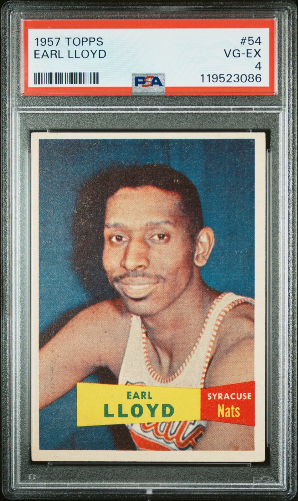 1957 Topps Earl Lloyd #54 PSA 4
