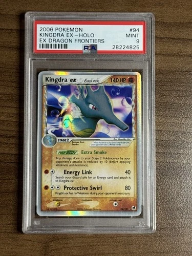 Pokemon Kingdra ex (Delta Species) 94/101 Dragon Frontiers Holo PSA 9