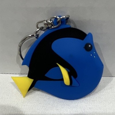 Disney Finding Nemo Dory Blue Fish Keychain w/ Metal Key Ring
